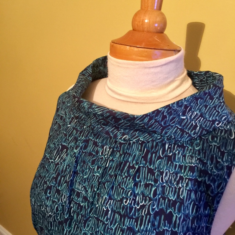 Lilly Pulitzer Cursive Signature Cowl Neck Dress - image 4